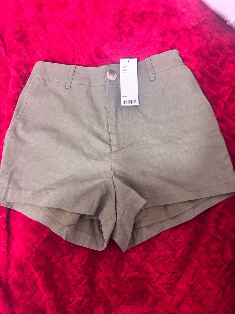 Army military green shorts urban outfitters